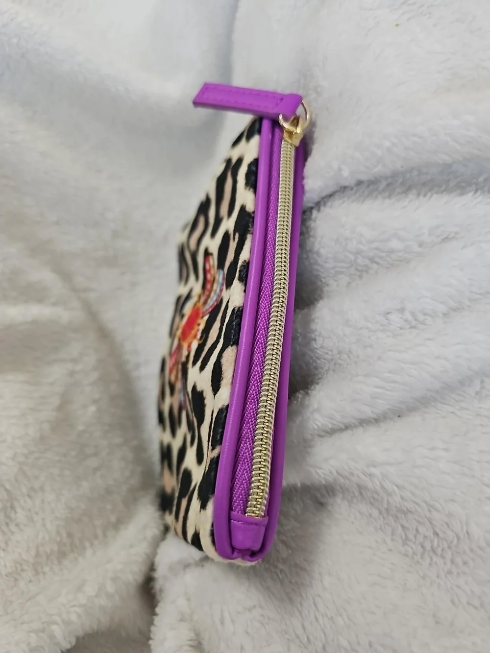 Estée Lauder Leopard Bee Cosmetic Pouch Makeup Bag